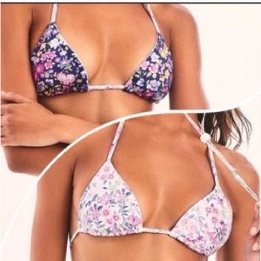 Loveshackfancy X Hurley bikini top